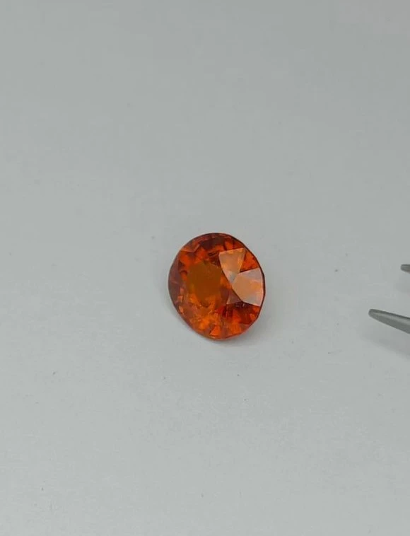 3.03ct Natural Fanta Garnet Round Cut Faceted Loose Gemstones from Nigeria — view 2